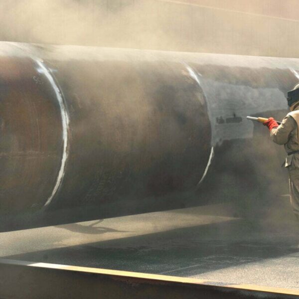 Sand-Blasting-Surface-Preparation-Target-Engineering-Egypt-Morocco.jpg "Professional Sand Blasting on Steel Surface for Coating Preparation | Target Engineering Egypt & Morocco"