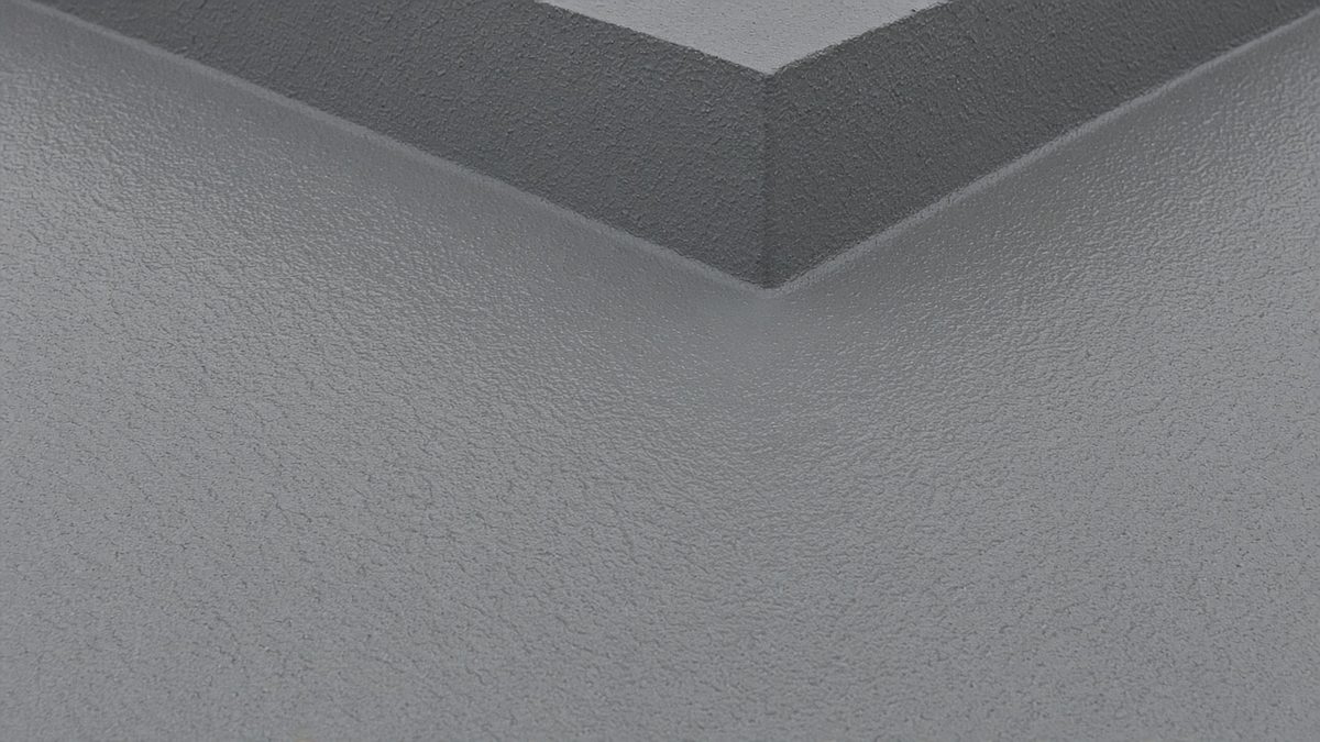 Cured surface of a spray polyurethane membrane